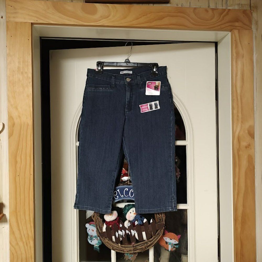 New Lee Classic Fit Instantly Slimming Jean Skimmer Size Women's 6 Medium